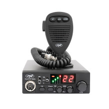 CB PNI Escort radio station HP 8000L with adjustable ASQ, 12V, 4W, Lock, lighter plug included