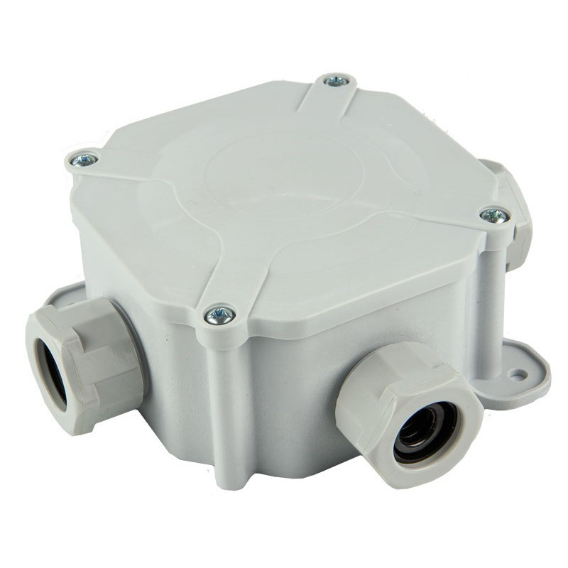 Hermetic distribution box Pawbol A.0035 with terminals 75x75x33 (Gray, IP67)