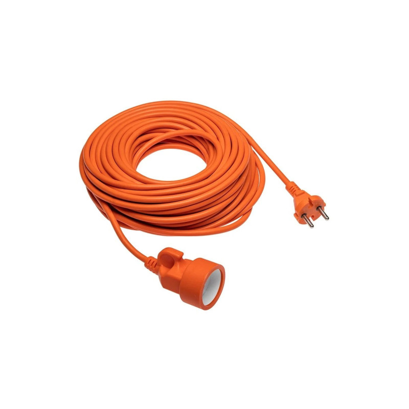 1 socket extension cord (orange, 30m, IP20, 10A, 2x1.0) PTO AE-POGRODUN-30