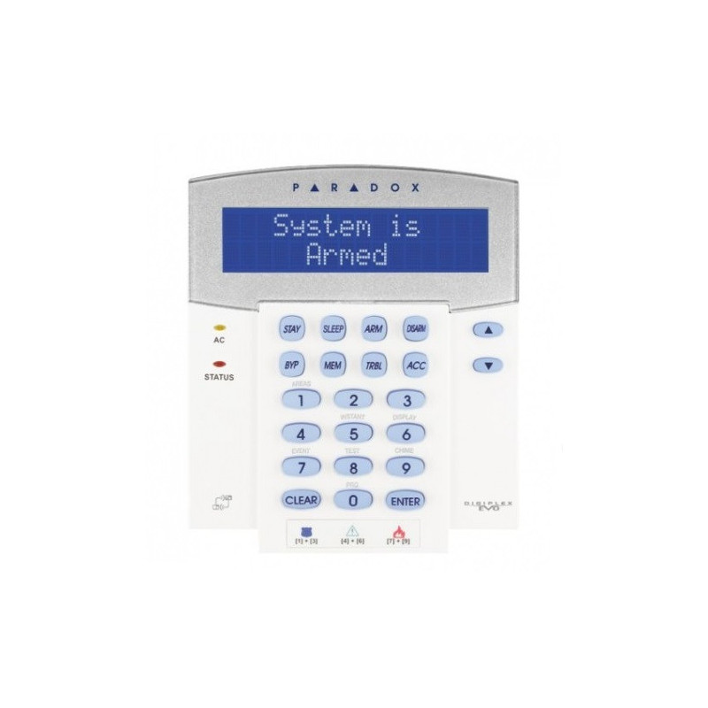 Paradox K641LX keyboard with RTX3 receiver