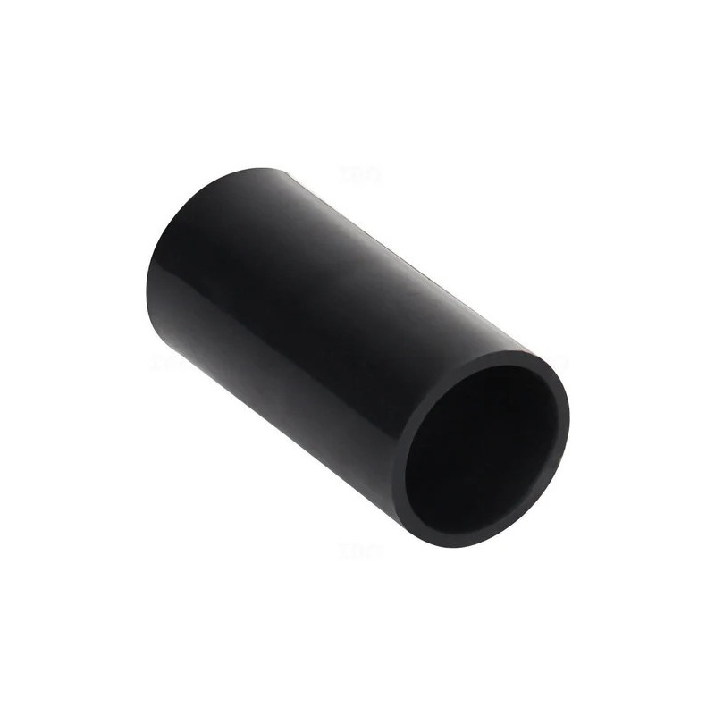 Straight connector for 20mm pipes with flared end, black (250)