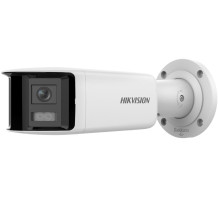 Hikvision bullet DS-2CD2T46G2P-ISU / SL(C) (balta, 4 MP, 40 m. IR, AcuSense, panoraminė 180°)