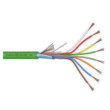ELAN halogen-free, shielded protective cable 8x0.22 (green)