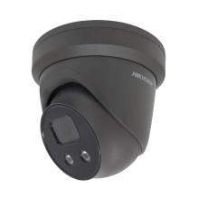 Hikvision dome DS-2CD2346G2-IU F2.8 (juoda, 4 MP, 30 m. IR AcuSense)