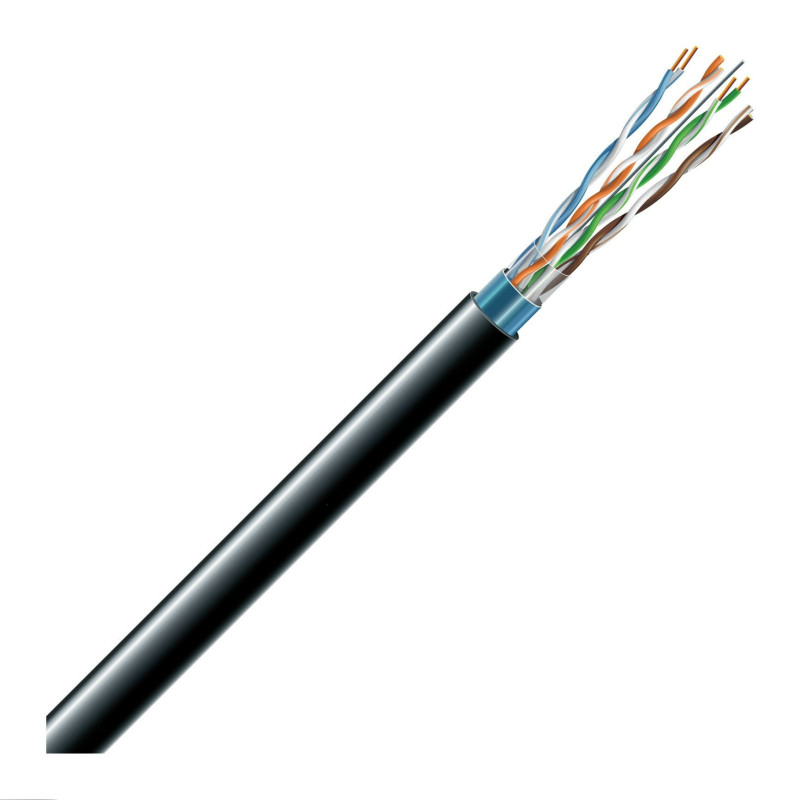 LAN network cable ECG FTP 6 (outdoor, PE, Fca, 305m, 23 AWG / 0.56mm)