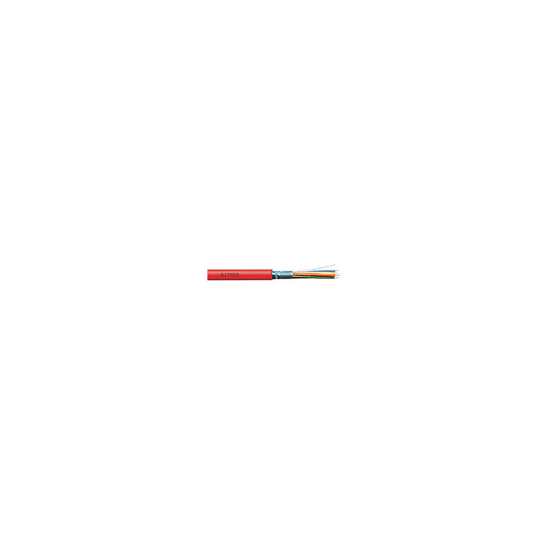 Fire-resistant shielded halogen-free cable Bitner HTKSHekw 2x2x0.8mm