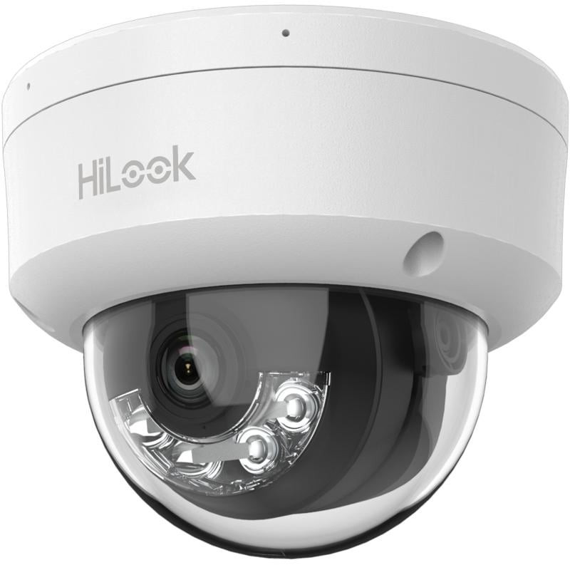 HiLook dome IPC-D140HA-LU F2.8 (white, 4 MP, 30 m IR, 30 m LED, Hybrid Light)