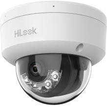 HiLook dome IPC-D180HA-LU F2.8 (white, 8 MP, 30 m. IR, 30 m. LED, Hybrid Light)