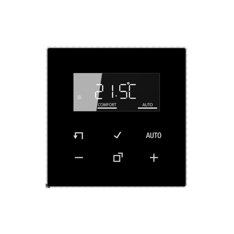 Thermostat with LCD display JUNG TRDLS1790SW (Black, indoor, programmable)
