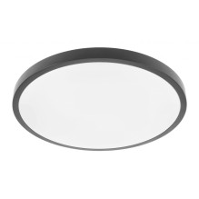 ATOL LED lubinis šviestuvas (32W, 2560lm, 4000K, juodas, apvalus) GTV LD-ATOL32W-NW-10