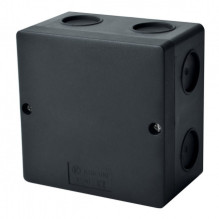 Hermetic junction box Kopos KSK 100_FA (black, 101x101x63mm, IP66, UV resistant)
