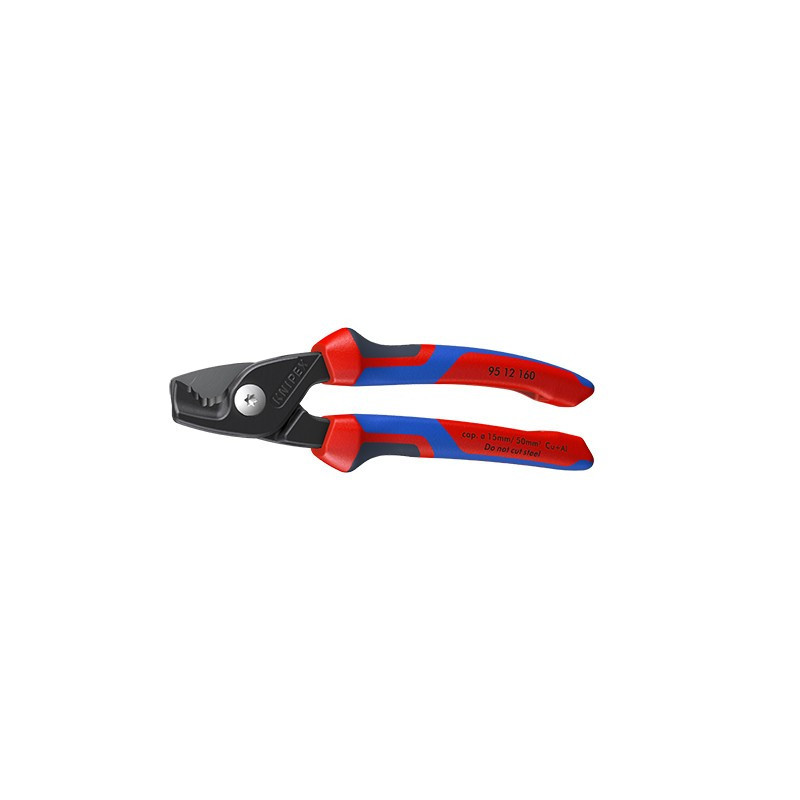 Kabelių kirpimo žirklės KNIPEX 9512160 (160mm, Ø15mm / 50 mm2)