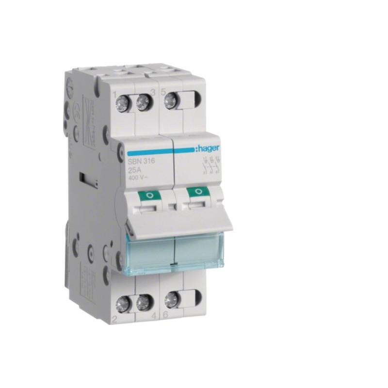 Kirtiklis Hager SBN316 (3P, 16A, 400V, 2 mod.)