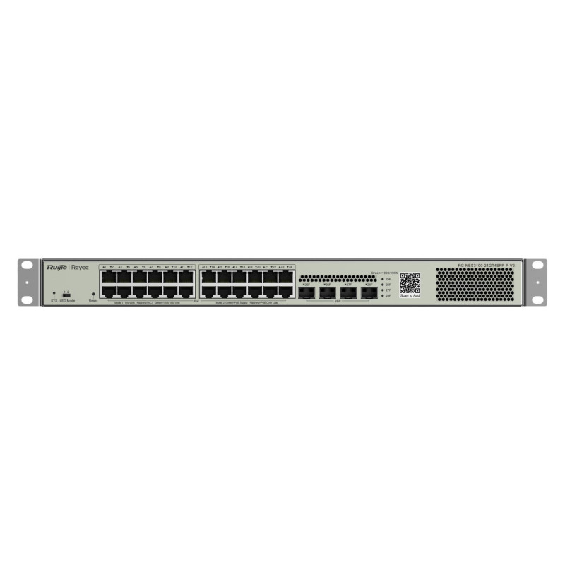 28-port switch Ruijie Reyee RG-NBS3100-24GT4SFP-P-V2 (Managed, Layer 2, 24 x PoE+)