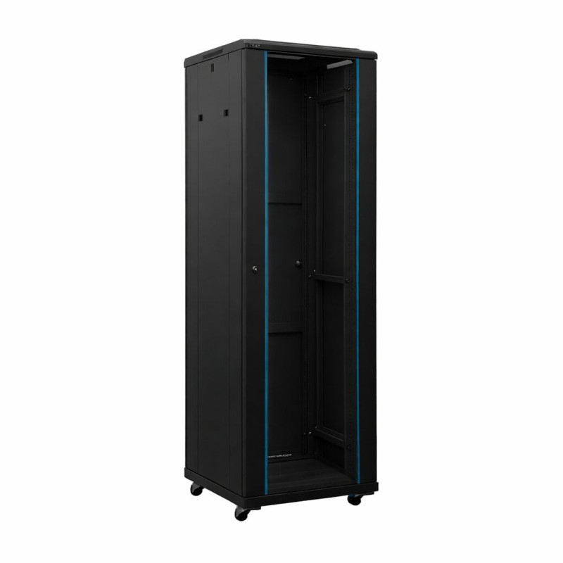 19'' floor-standing switch cabinet A2-6618B (18U, 600x600x901mm, IP20, up to 1000kg, black)