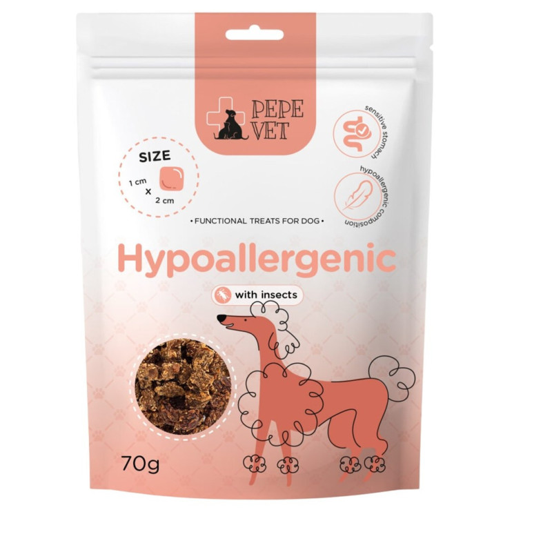 PEPE Vet Hypoallergenic Insect - dog treat - 70g