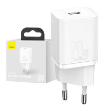 Pakrovėjas - Baseus Super Si 20W USB Type-C Greitas Įkrovimas Baltas