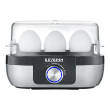 Home and Kitchen Appliances - Severin EK 3163 Egg Boiler 3 Eggs Adjustable Hardness Stainless Steel