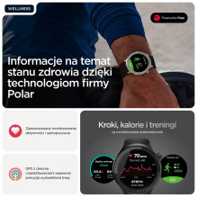 Motorola Moto Watch 3.63 cm (1.43") OLED 47 mm Digital Touchscreen Black GPS (satellite)