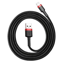 Cable - Baseus Cafule USB Lightning Cable 2.4A 1m Red+Black