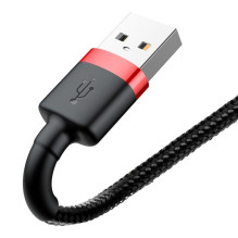 Cable - Baseus Cafule USB Lightning Cable 2.4A 1m Red+Black