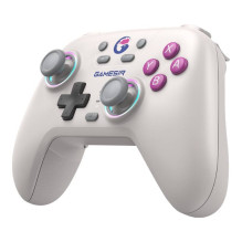 Game Controller - GameSir T4n Wireless Controller for Switch, PC, iOS, Android, RGB White