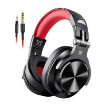 Headphones - OneOdio A71 40mm speakers adjustable black and red
