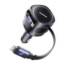 Car charger - Baseus Enjoyment Max 90W USB-C, Lightning, USB-A Black