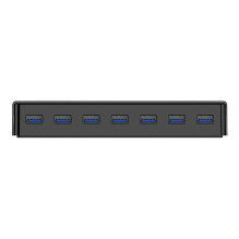USB Hublis - Orico 7xUSB 3.0 5Gbps su 12V maitinimo šaltiniu Juodas