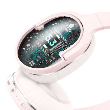 Belaidės ausinės - Baseus Encok D02 PRO 40mm, Bluetooth 5.0, 40h baterija rožinė