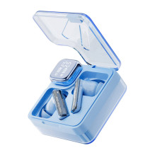 Wireless headphones - QCY MeloBuds Neo T31 10mm speakers, 24h playback blue