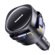 Car charger - Baseus Enjoyment Max 60W USB-C Dual Charger Black