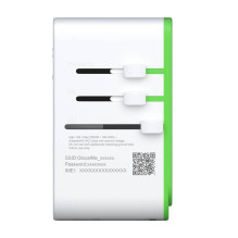 Adapteris - GlocalMe Roamplug 4G LTE Wi-Fi maršrutizatorius, 70W, greitas įkrovimas