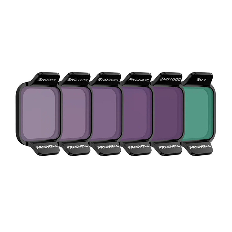 Filter - Freewell Bright Day Filter Set for DJI Flip (ND8 / PL, ND16 / PL, ND32 / PL, ND64 / PL, ND1000, UV)