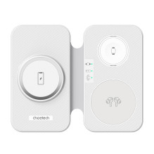 Įkroviklis - Choetech T616-F 3-in-1 belaidis įkroviklis 10W, 3W, 5W balta