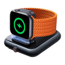 Įkroviklis - Joyroom JR-WQW03 Magnetinis įkroviklis Apple Watch 3W USB-C Juodas