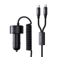 Automobilinis įkroviklis - Mcdodo CC-0370 120W USB-C Lightning susukami kabeliai