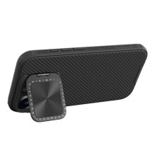 Dėklas - Nillkin CamShield Prop iPhone 16 Pro, slankus dangtelis, integruota stovėjimo funkcija, juodas