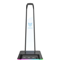 Ausinių laikiklis - ONIKUMA ST-2 USB 2.0, RGB apšvietimas, juodas