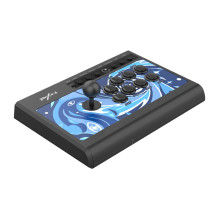 Žaidimų valdiklis - PXN Arcade Stick 008, 360° Joystick, Mechanical Buttons, Black