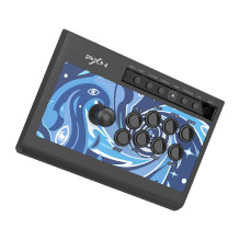 Žaidimų valdiklis - PXN Arcade Stick 008, 360° Joystick, Mechanical Buttons, Black