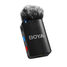 Mikrofoninis krawatowe BOYA BOYAMIC 2-02 be przewodowe 2,4 GHz - czarne