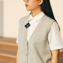 Mikrofony krawatowe BOYA BOYAMIC 2-02 bezprzewodowe 2.4 GHz - czarne