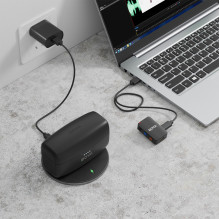 Mikrofony krawatowe BOYA BOYAMIC 2-02 bezprzewodowe 2.4 GHz - czarne