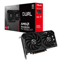 Vaizdo plokštė, ASUS, AMD, Radeon RX 9060 XT, 16 GB, GDDR6, 128 bitų, PCI Express 5.0, aktyvus, DUAL-RX9060XT-16G