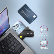 CARD READER USB-C+USB2.0 4SLOT / SMARTCARD CRE-SMP2A AXAGON