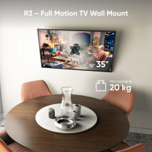 TV SET ACC WALL MOUNT / 10-35" / BLACK R3-B ONKRON
