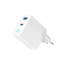 Įkroviklis USB 65W 2PORT / TA-UC-PDQC65L-W-01 GEMBIRD