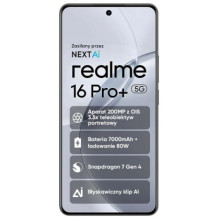 Realme 16 Pro+ 12 / 512 GB pilkos spalvos Realme 16 Pro+ 12 / 512 GB pilkos spalvos