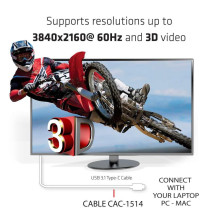 CABLE USB-C TO HDMI 1.8M / M / M CAC-1514 CLUB3D